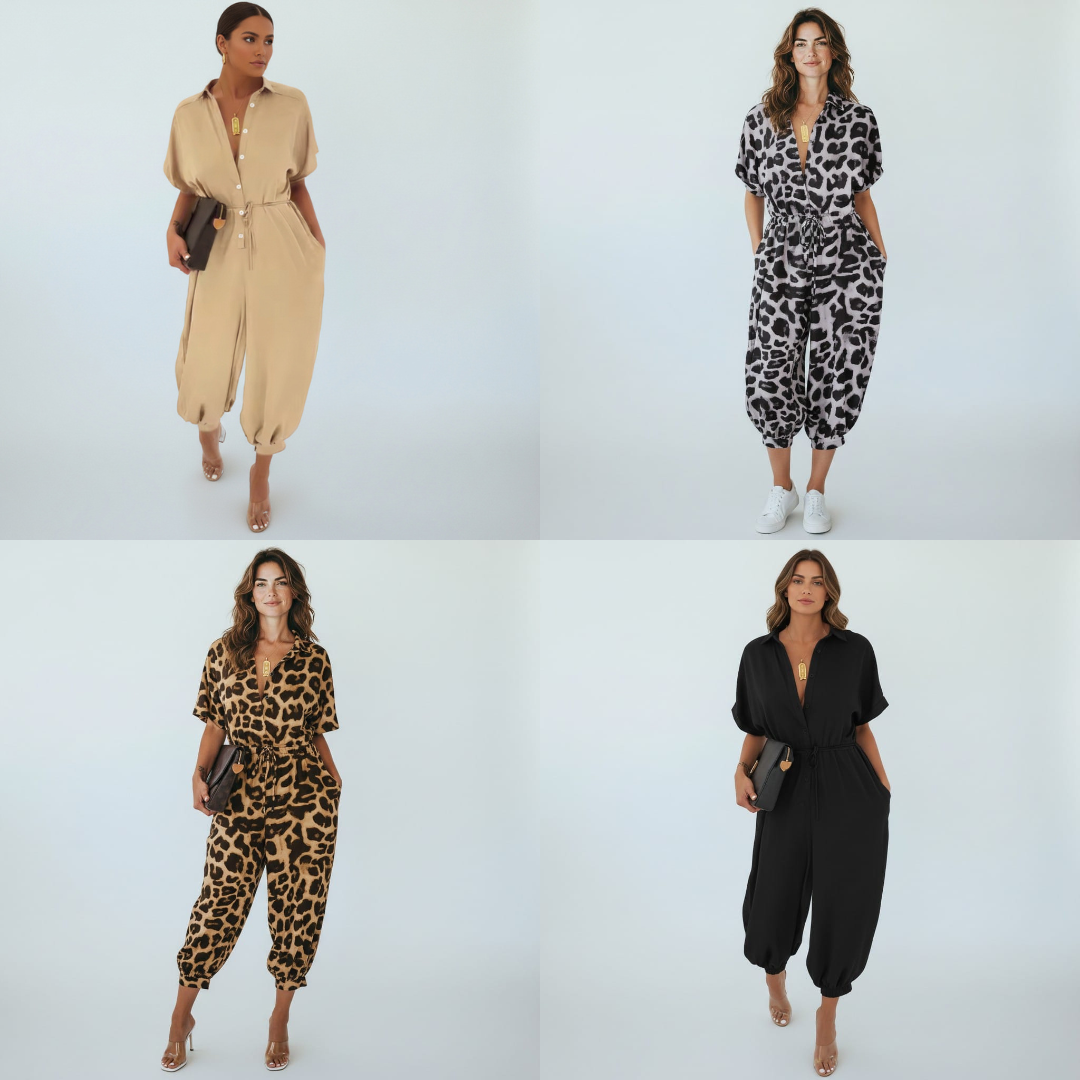 ✨ Tuta “Aura” – Eleganza Fluida con Coulisse in Vita