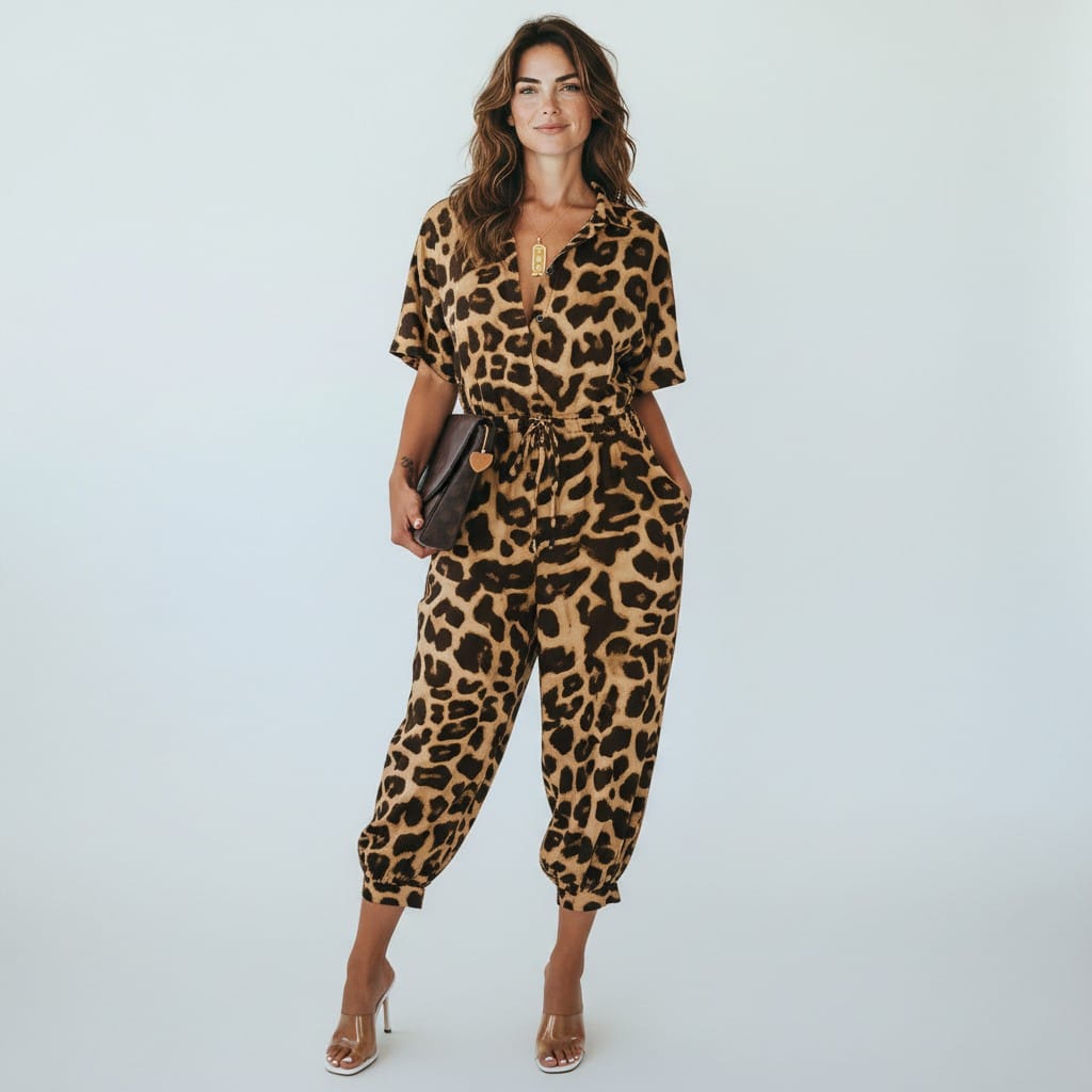 ✨ Tuta “Aura” – Eleganza Fluida con Coulisse in Vita